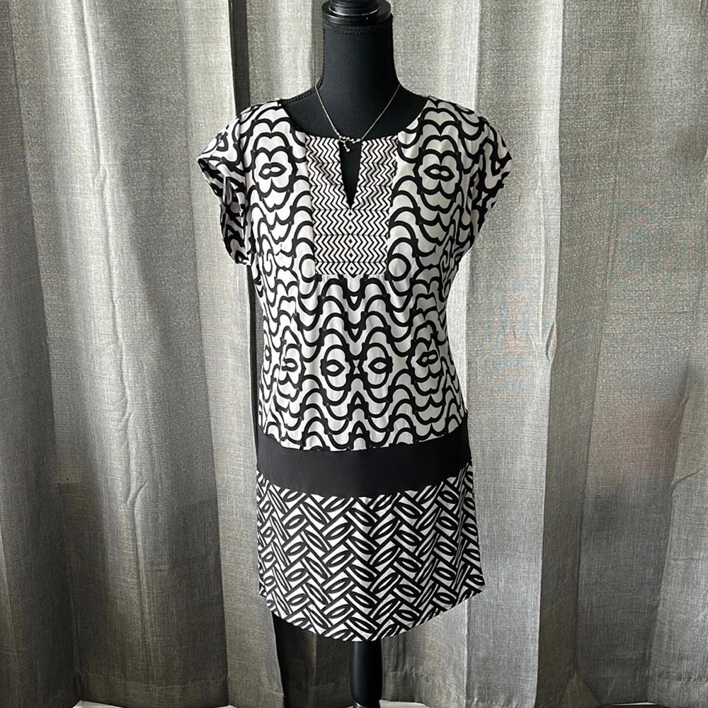 Black and White Laundry Dress